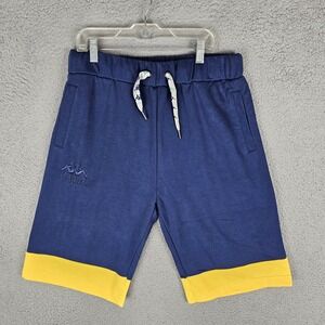 Kappa Shorts Mens M Blue Authentic Sand Collide 304S4S0 Regular Fit Embroidered